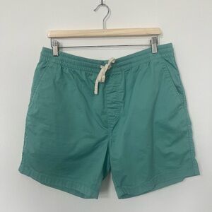 Men's L J.Crew Teal Shorts with Drawstring